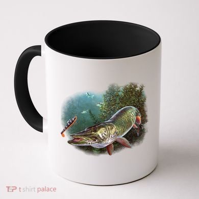 Musky Chase Fishing Coffee Mug