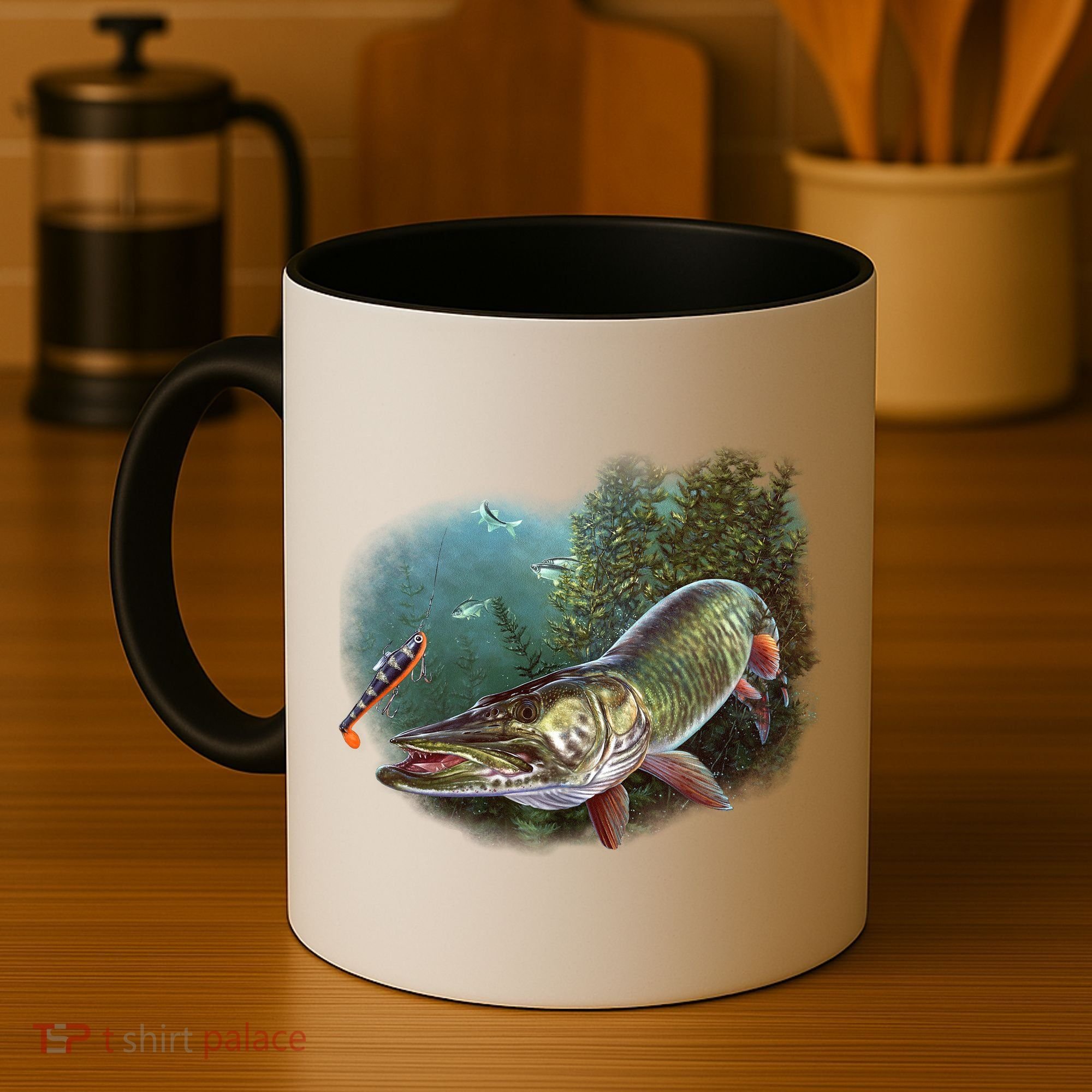 Musky Chase Fishing Coffee Mug