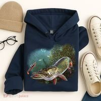 Musky Chase Fishing Hoodie thumb 4