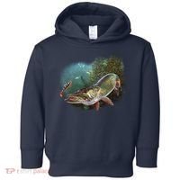 Musky Chase Fishing Toddler Hoodie thumb 0
