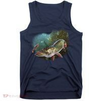Musky Chase Fishing Tank Top thumb 0