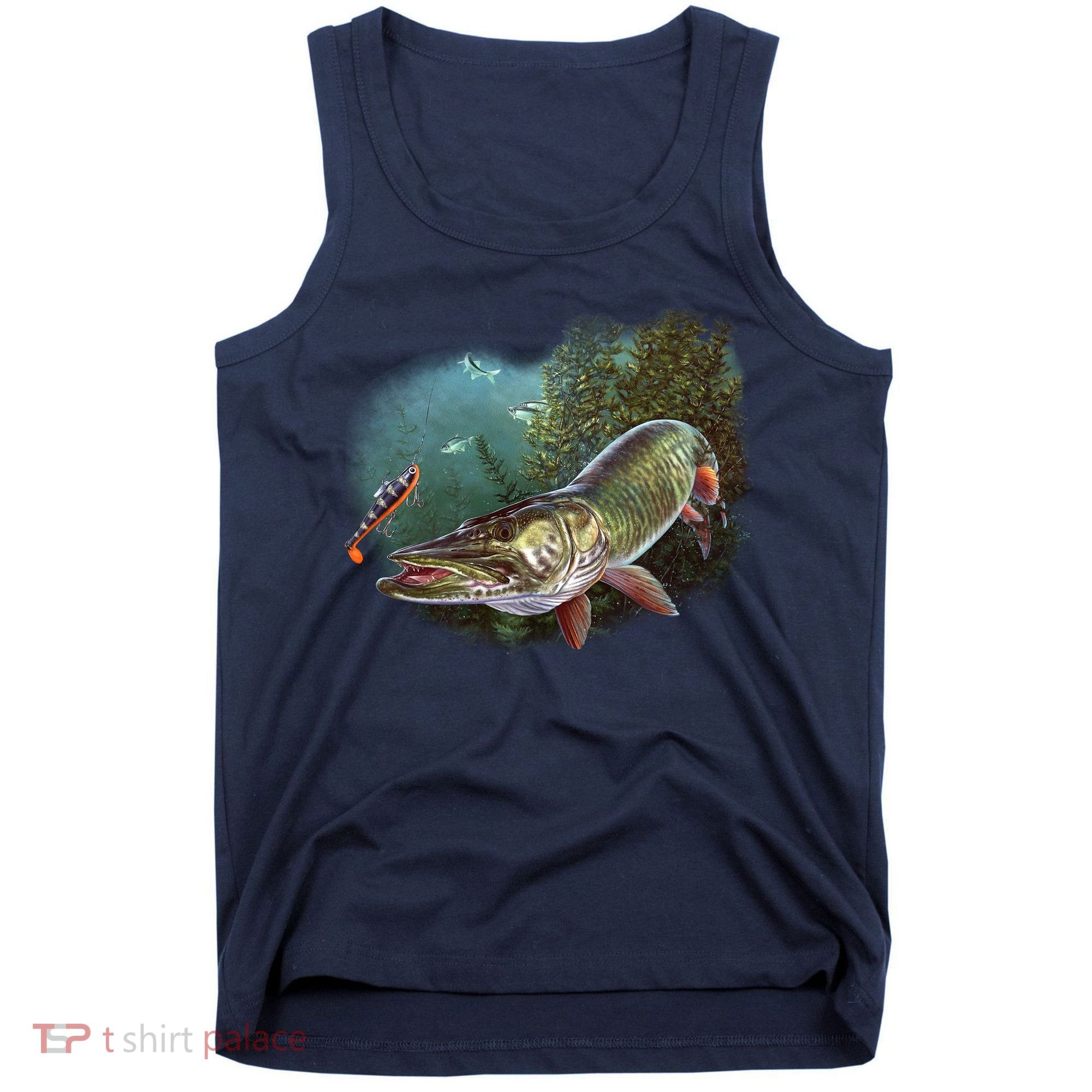 Musky Chase Fishing Tank Top