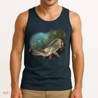 Musky Chase Fishing Tank Top thumb 3