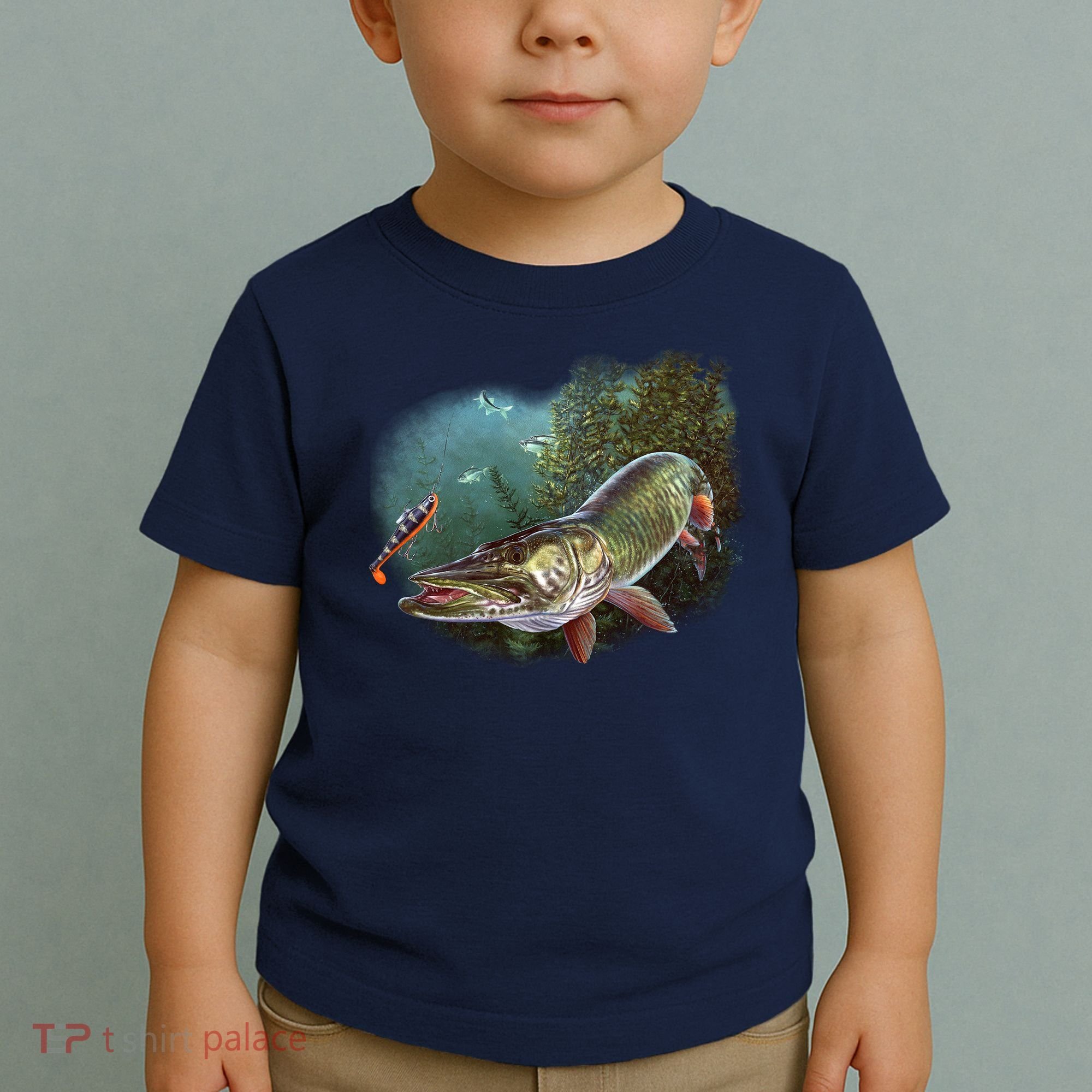 Musky Chase Fishing Toddler T-Shirt