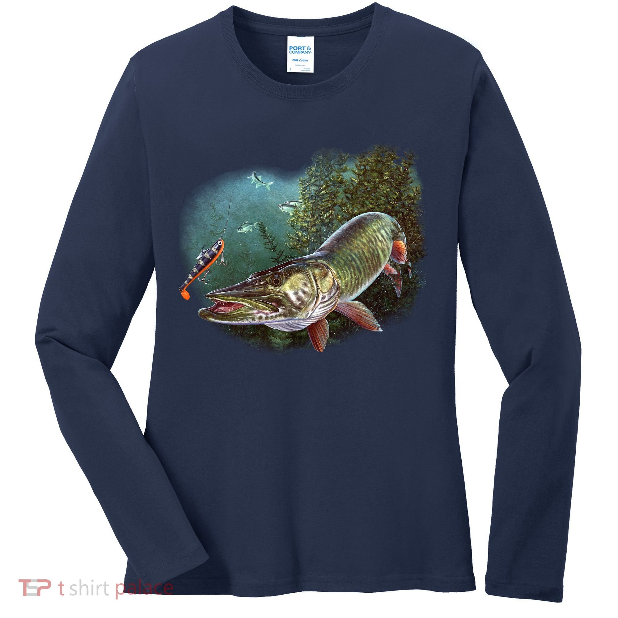 Musky Chase Fishing Women's Long Sleeve Shirt