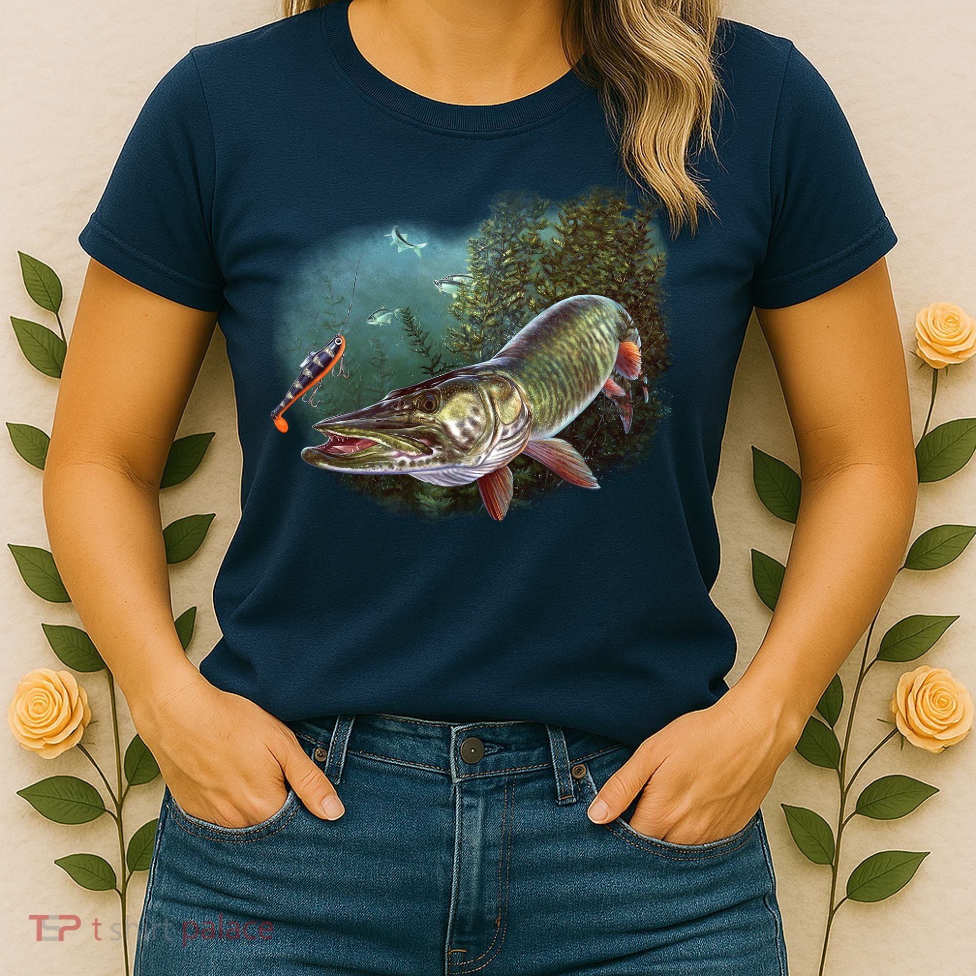 Musky Chase Fishing Women's T-Shirt