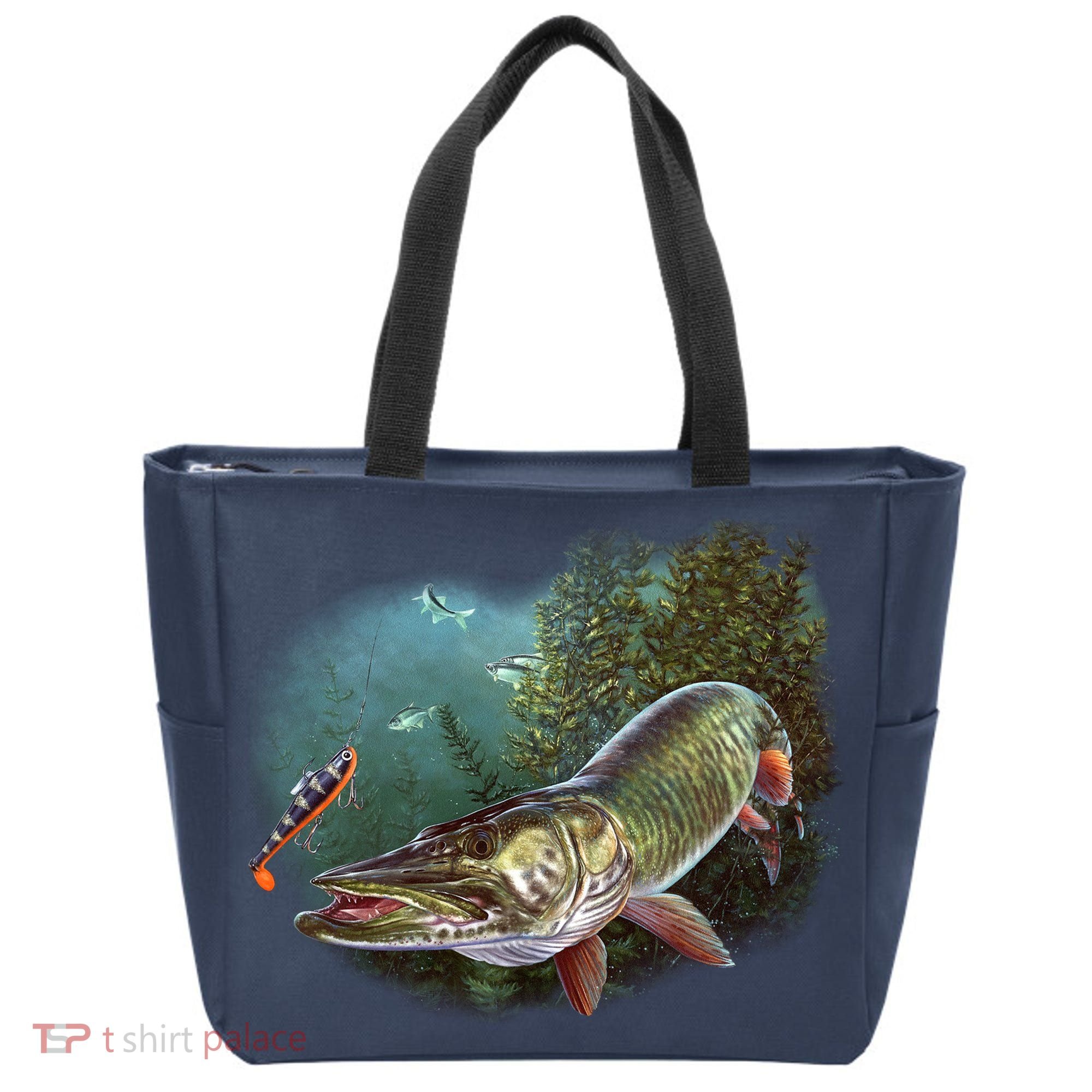 Musky Chase Fishing Tote Bag