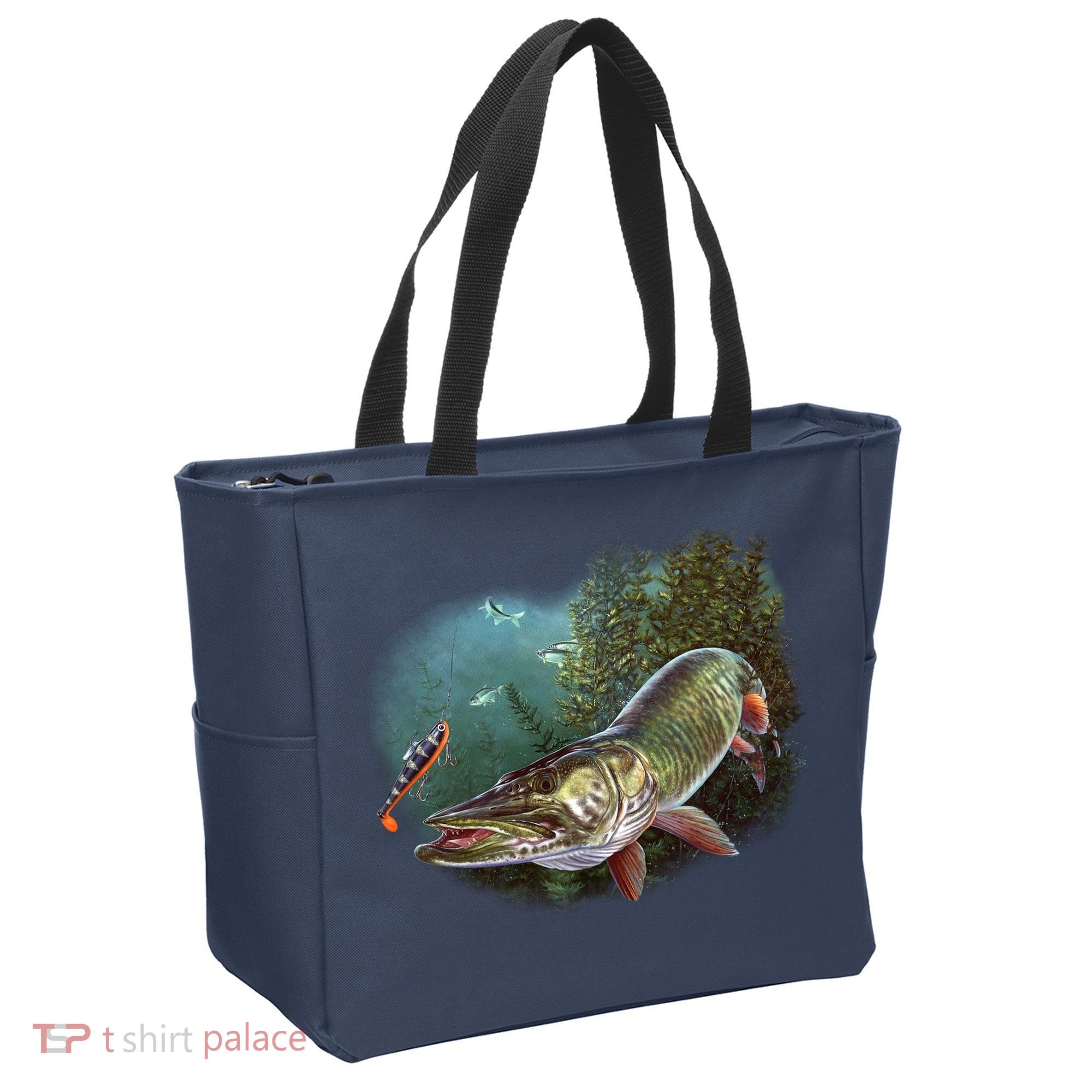 Musky Chase Fishing Tote Bag