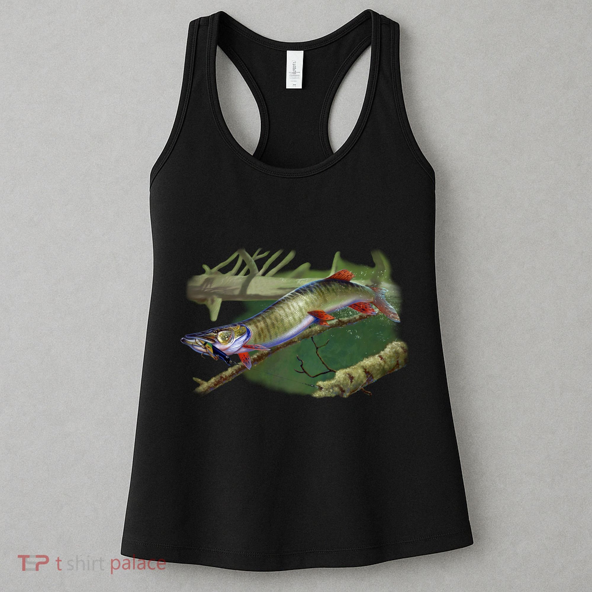 Musky Escape Route Fishing Women's Tank Top