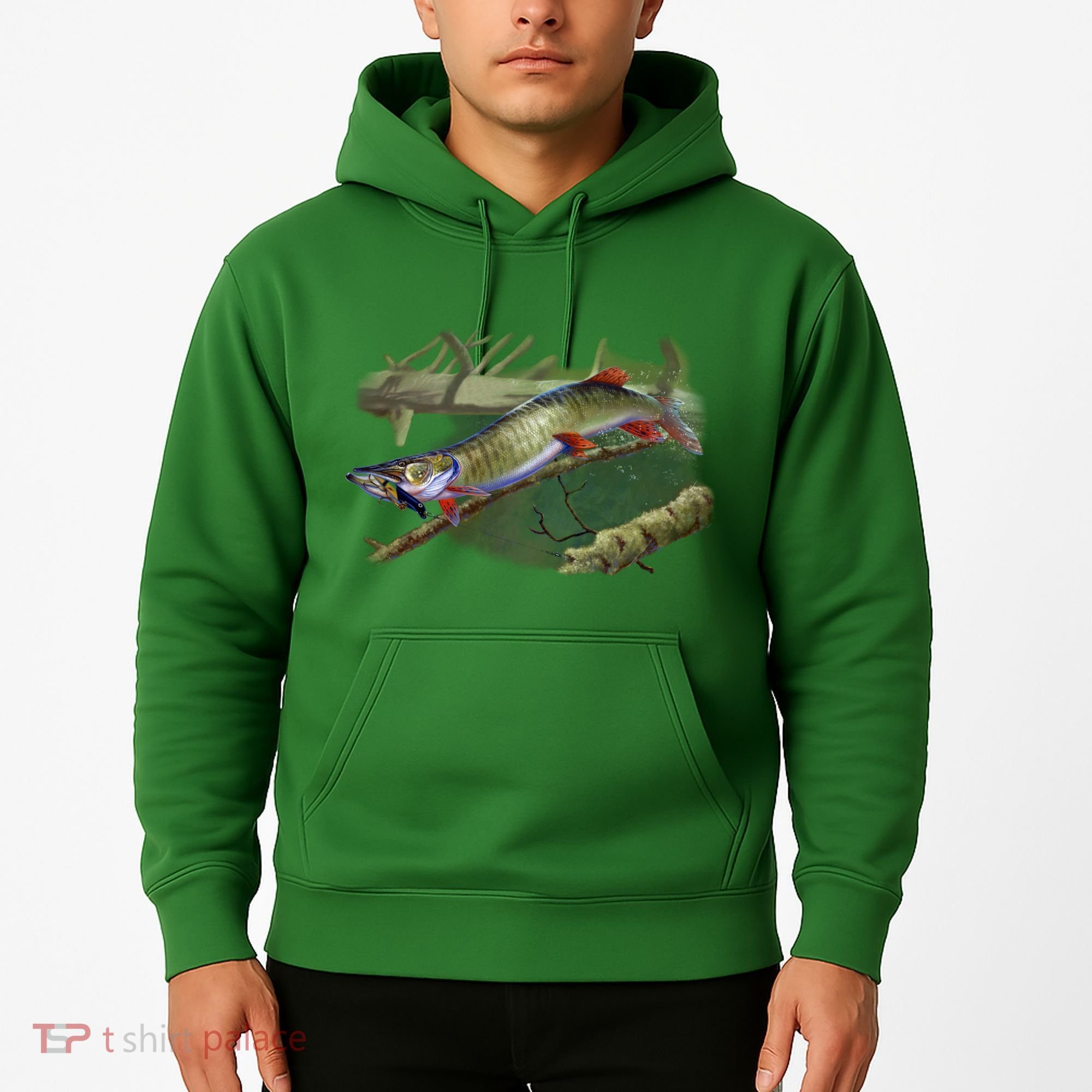 Musky Escape Route Fishing Hoodie