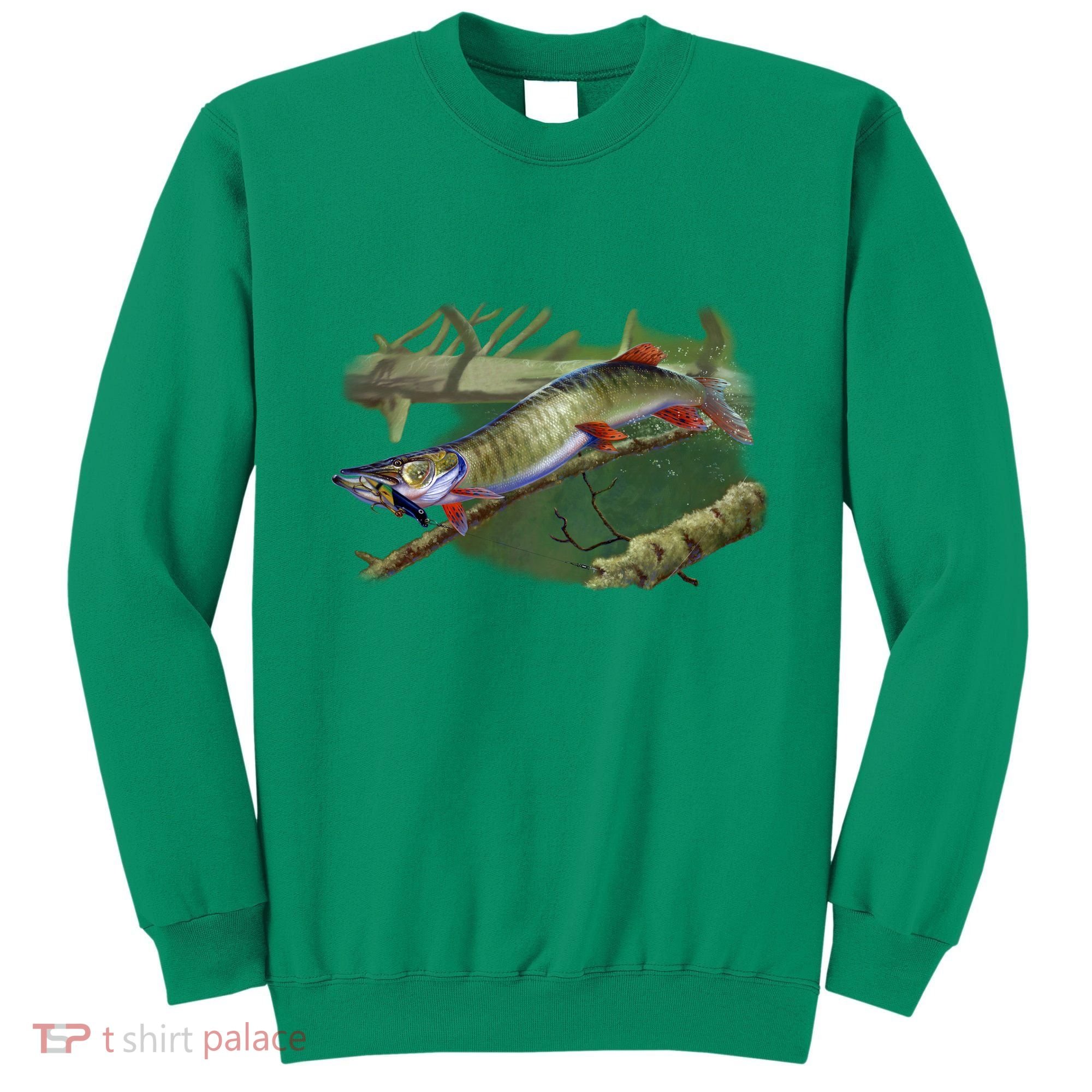 Musky Escape Route Fishing Sweatshirt