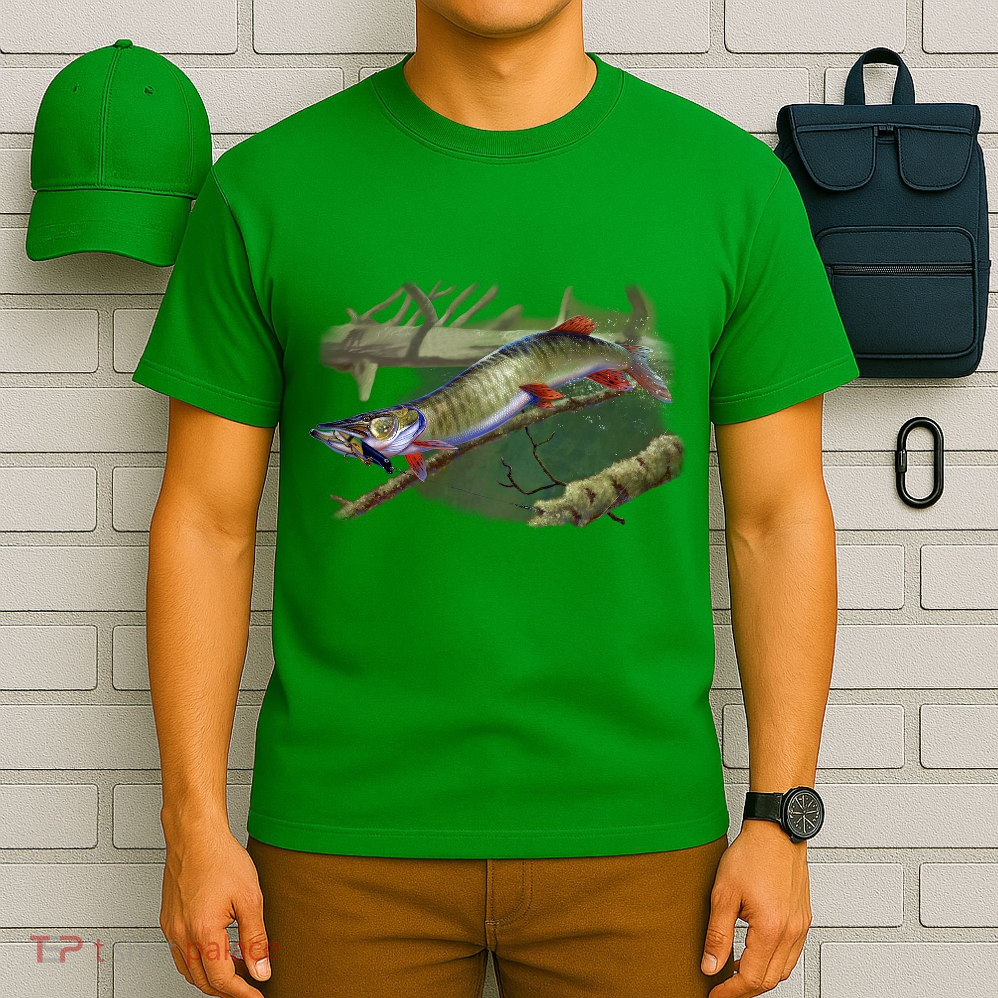 Musky Escape Route Fishing T-Shirt