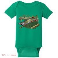 Musky Escape Route Fishing Baby Bodysuit thumb 0