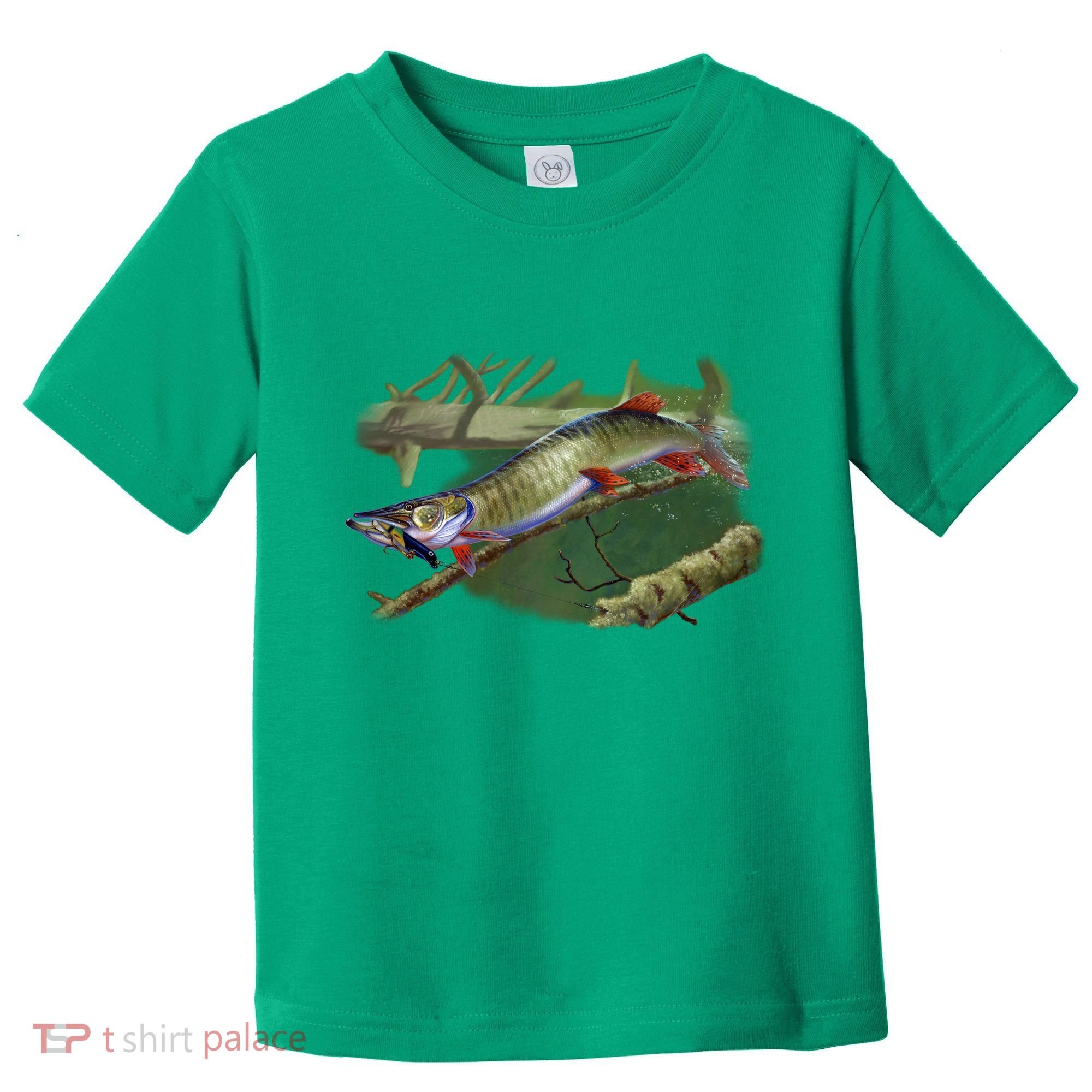 Musky Escape Route Fishing Toddler T-Shirt