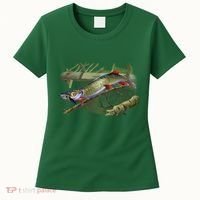 Musky Escape Route Fishing Women's T-Shirt thumb 0