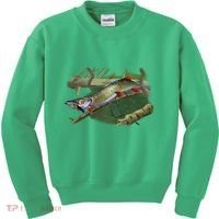 Musky Escape Route Fishing Kids Sweatshirt thumb 0