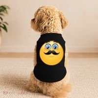 Mustache Emoji Smiley Face Doggie Tank thumb 2