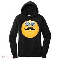 Mustache Emoji Smiley Face Women's Hoodie thumb 0