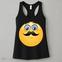 Mustache Emoji Smiley Face Women's Tank Top thumb 3