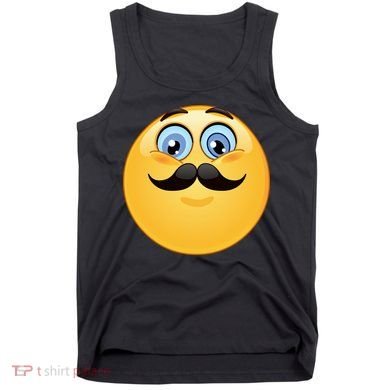 Mustache Emoji Smiley Face Tank Top