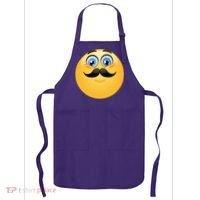 Mustache Emoji Smiley Face Apron thumb 0