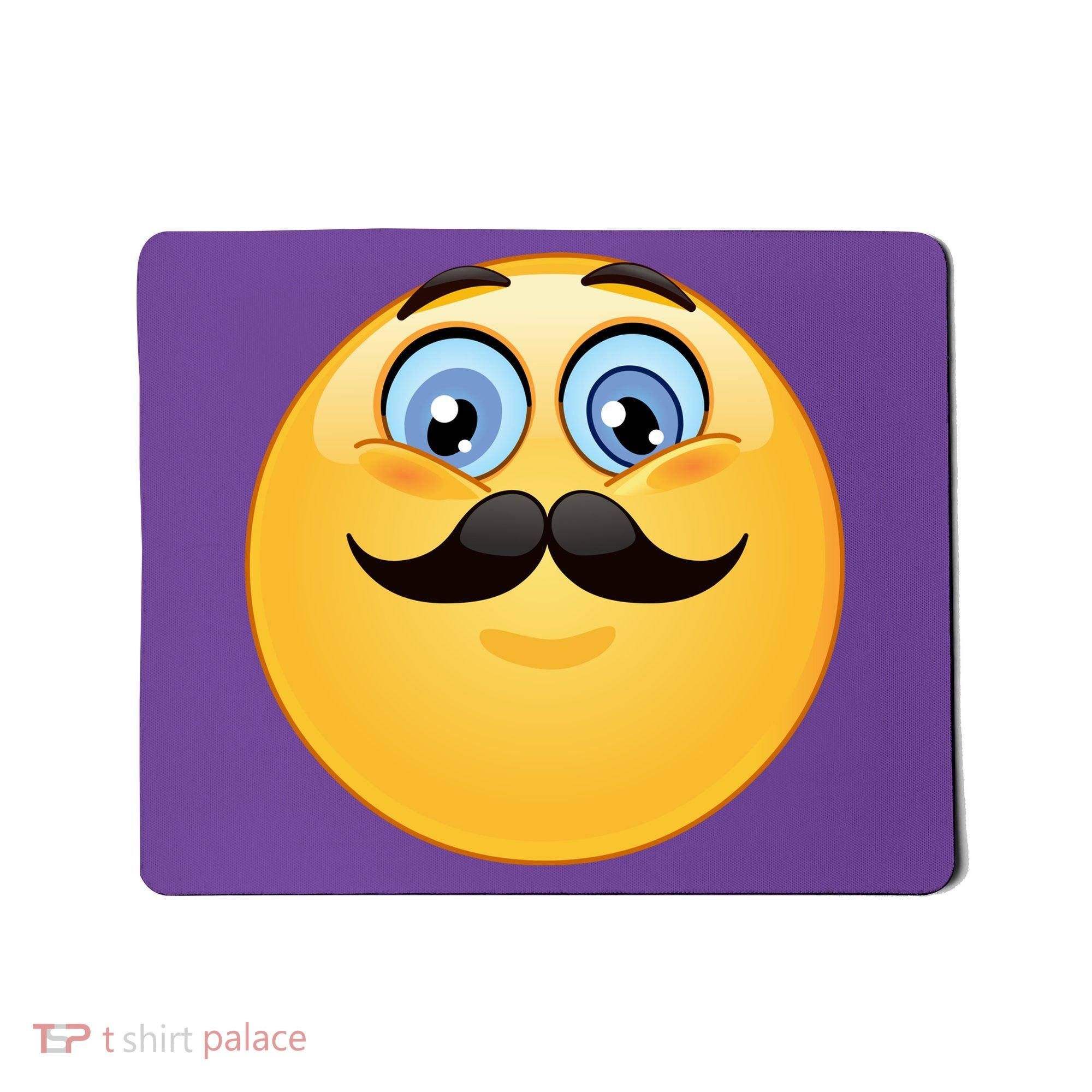 Mustache Emoji Smiley Face Mousepad