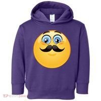 Mustache Emoji Smiley Face Toddler Hoodie thumb 0