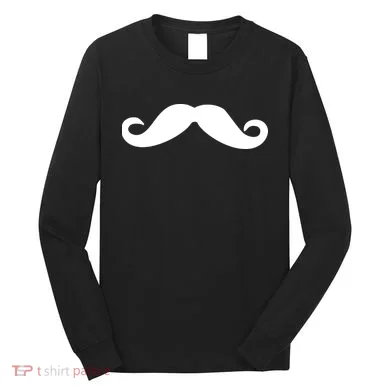 Mustache Logo Long Sleeve Shirt
