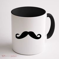 Mustache Logo Coffee Mug thumb 1