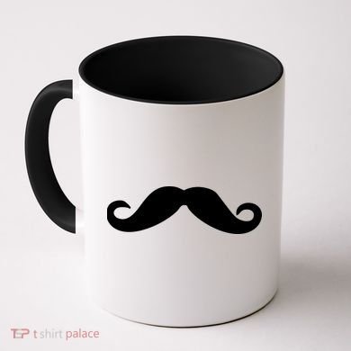 Mustache Logo Coffee Mug
