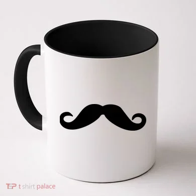 Mustache Logo Coffee Mug