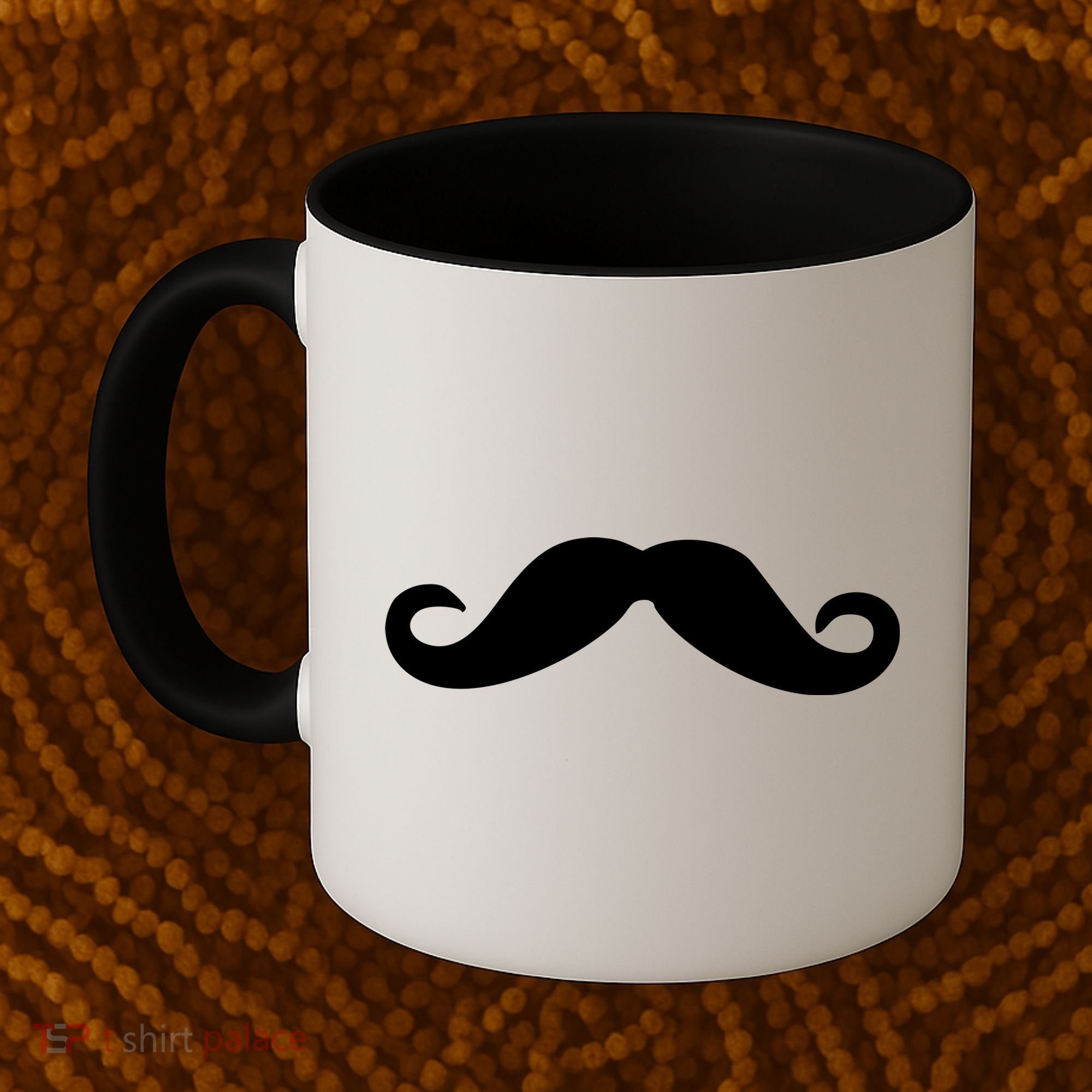 Mustache Logo Coffee Mug