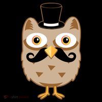 Mustache Owl With Hat Hoodie thumb 7