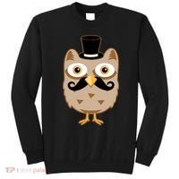 Mustache Owl With Hat Sweatshirt thumb 0