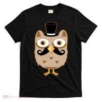 Mustache Owl With Hat T-Shirt thumb 0