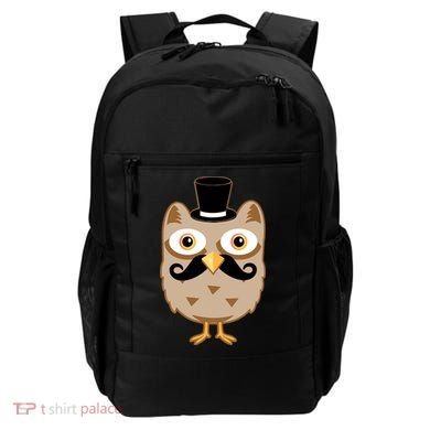 Mustache Owl With Hat Backpack