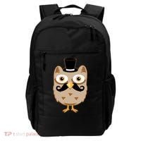 Mustache Owl With Hat Backpack thumb 0