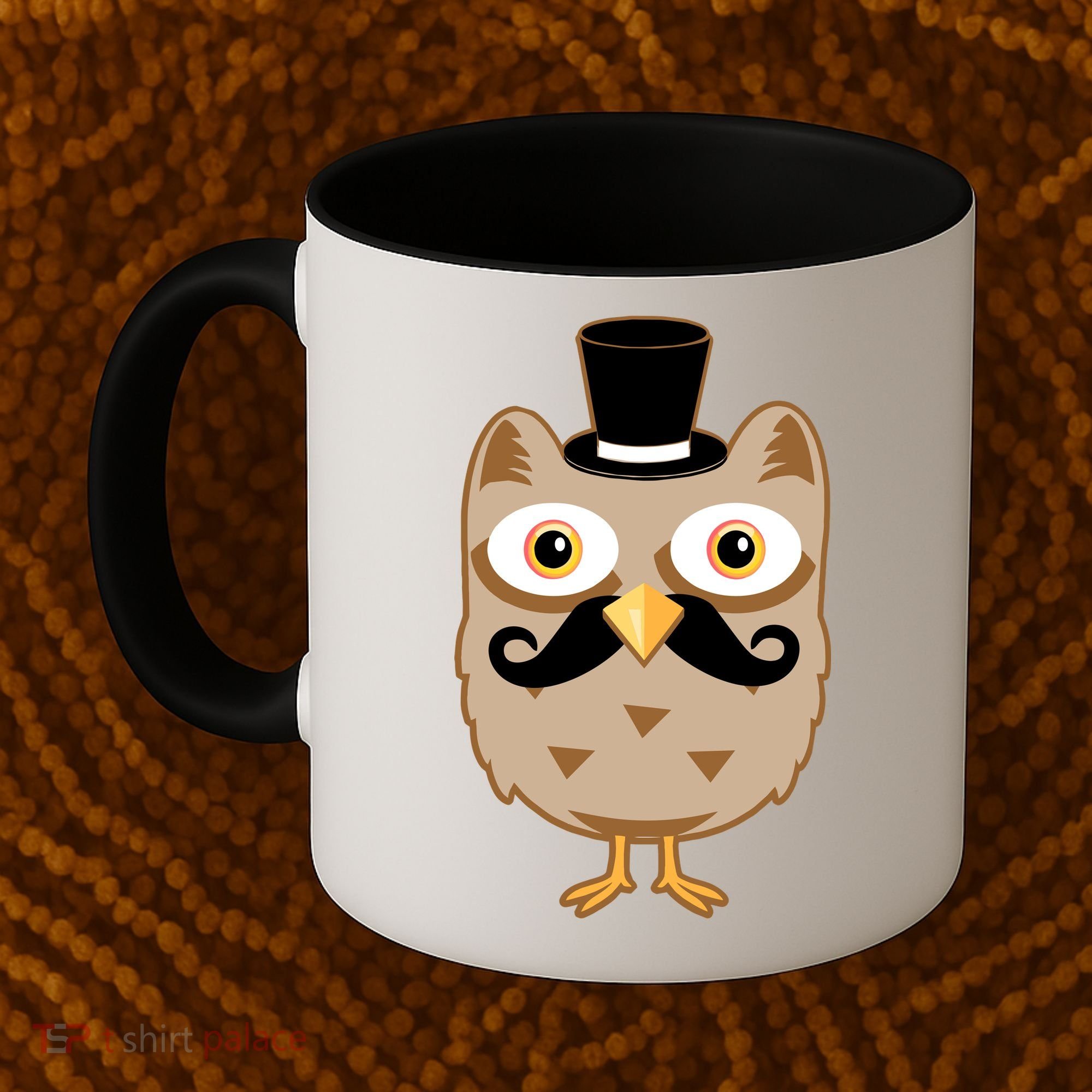 Mustache Owl With Hat Coffee Mug