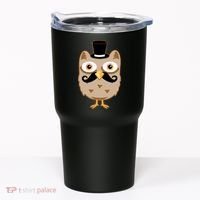 Mustache Owl With Hat Tumbler thumb 0