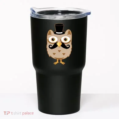 Mustache Owl With Hat Tumbler