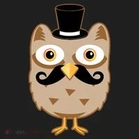Mustache Owl With Hat Tumbler thumb 3