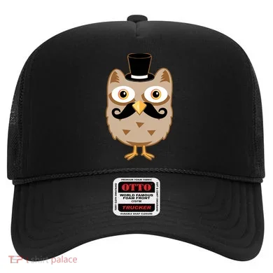 Mustache Owl With Hat Hat