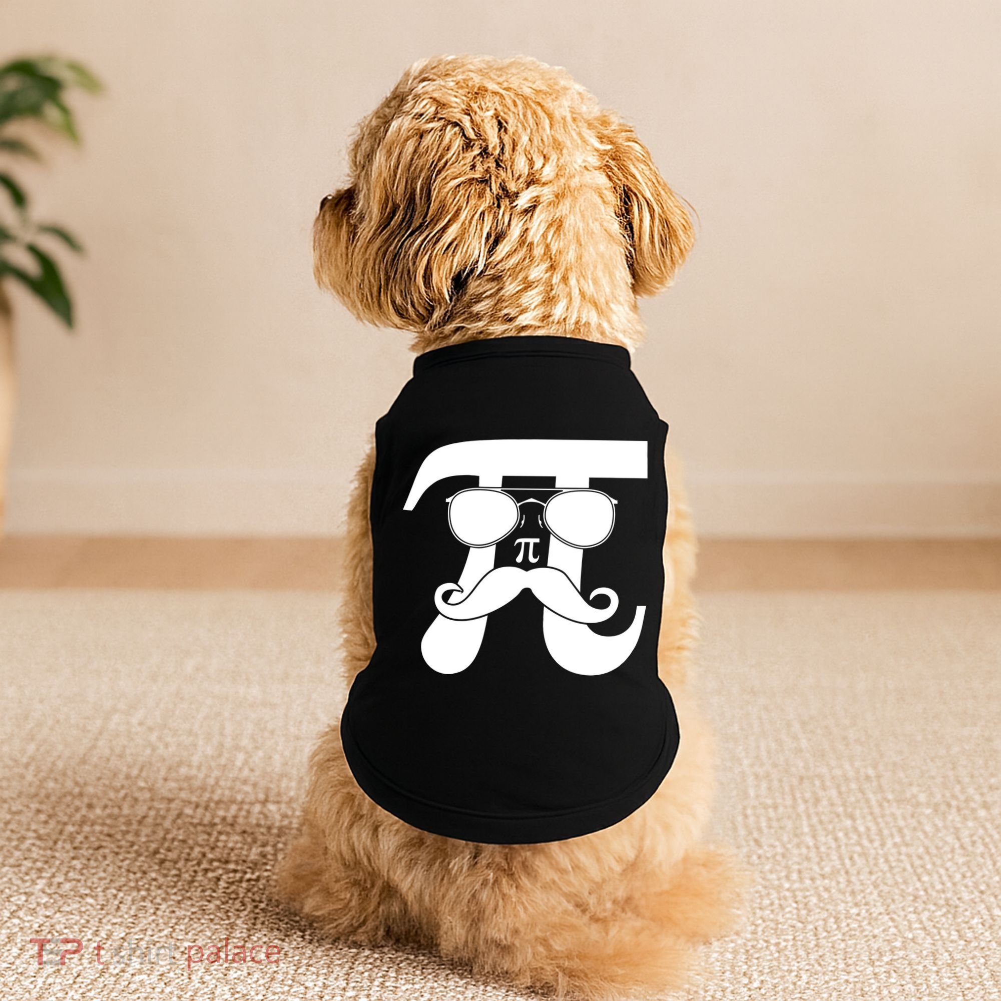 Mustache Pi Face Doggie Tank