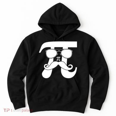 Mustache Pi Face Hoodie