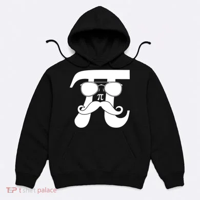 Mustache Pi Face Hoodie