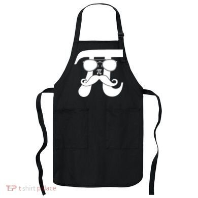 Mustache Pi Face Apron