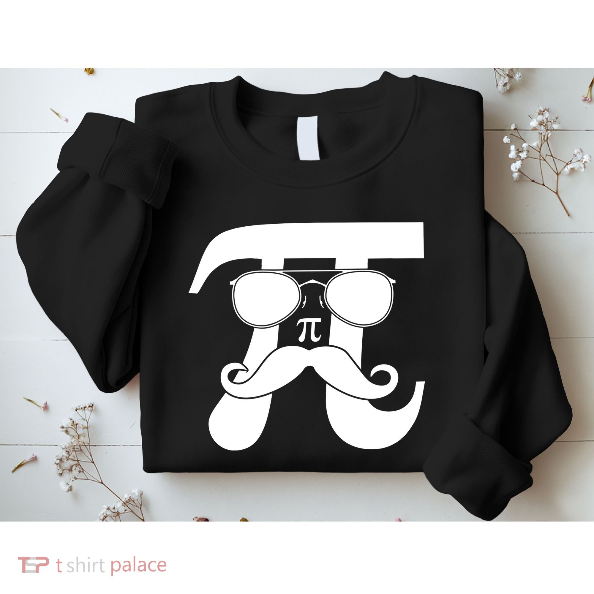 Mustache Pi Face Sweatshirt
