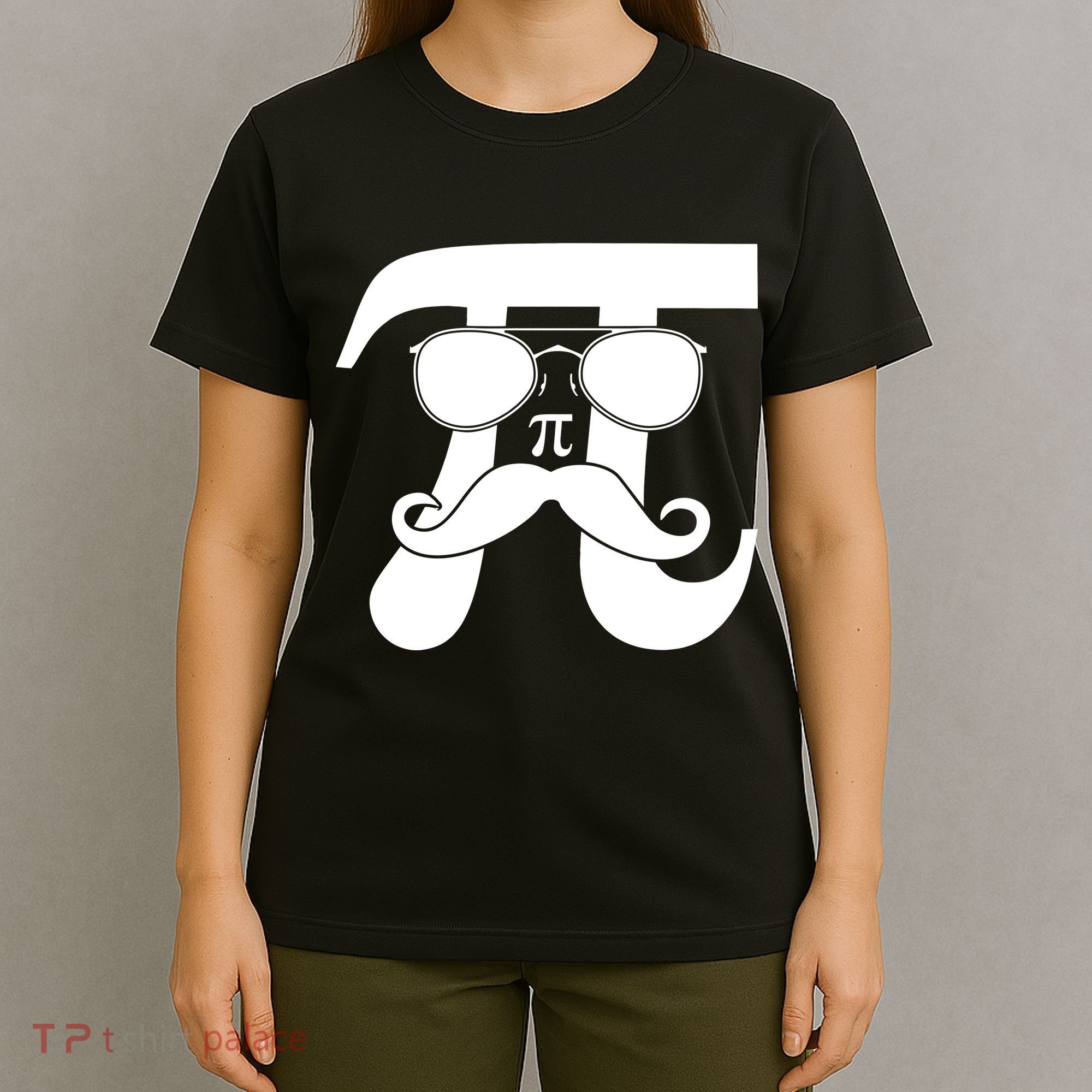 Mustache Pi Face T-Shirt