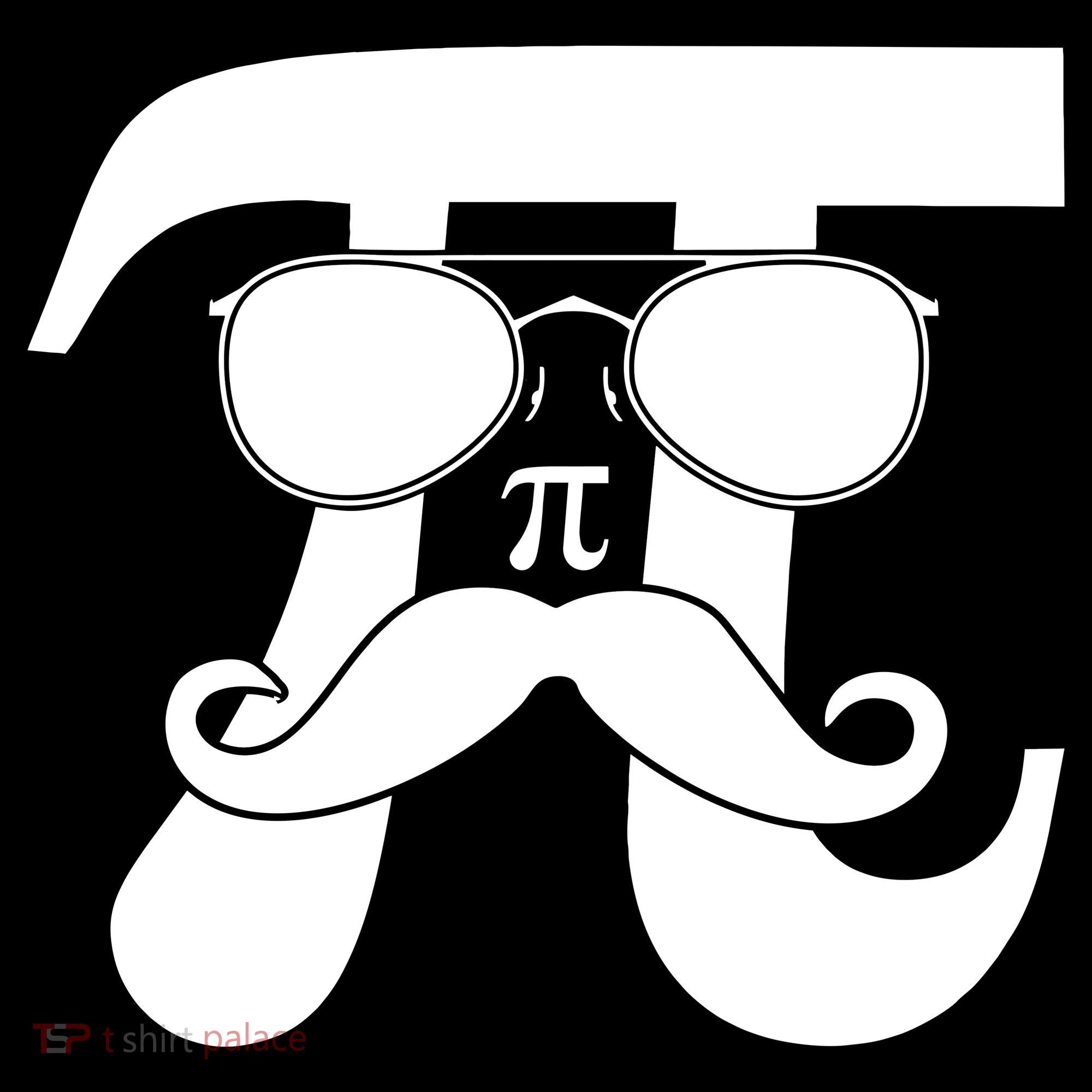 Mustache Pi Face T-Shirt