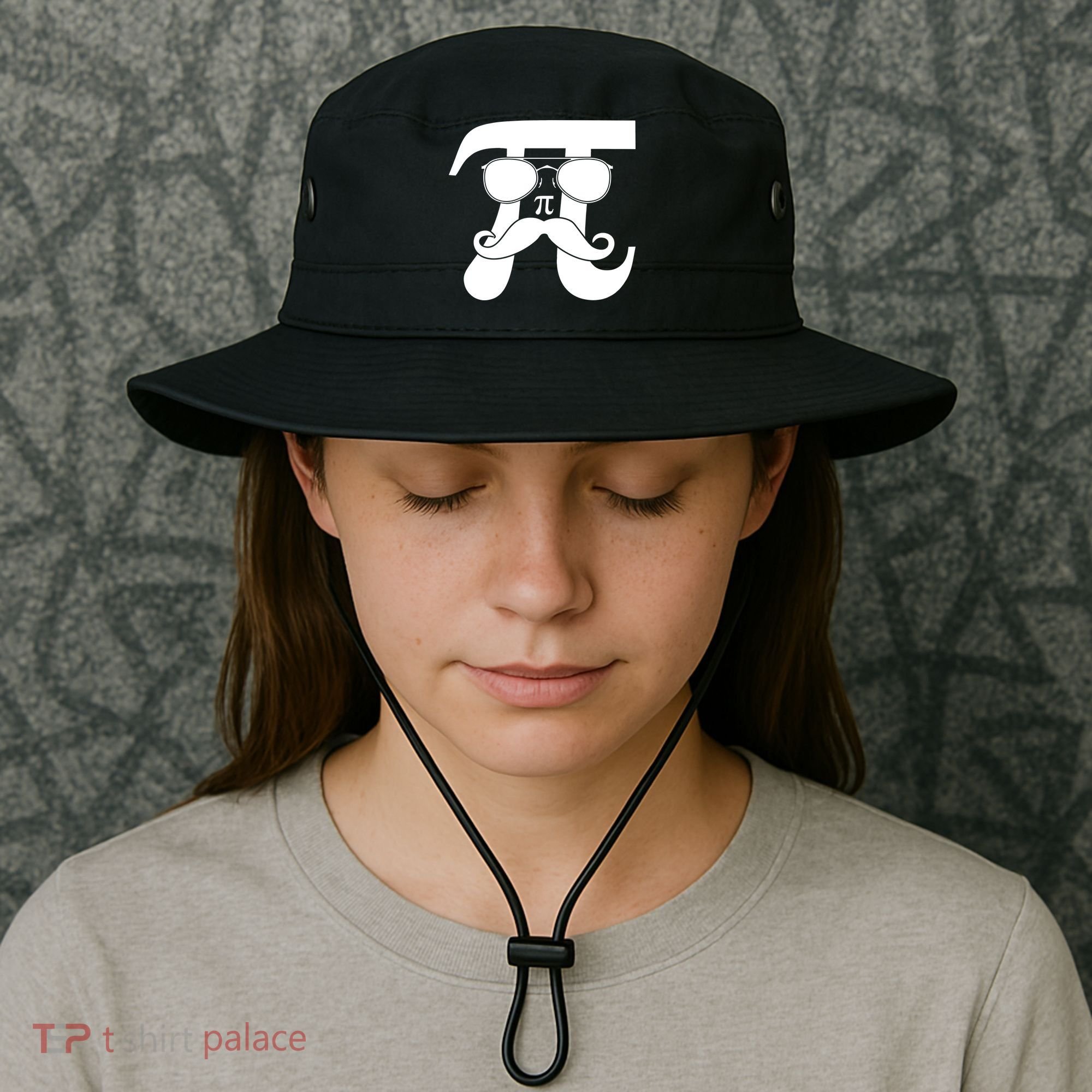 Mustache Pi Face Bucket Hat